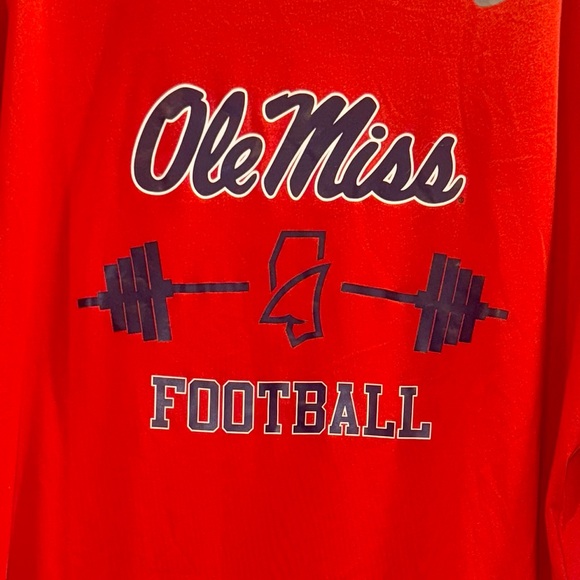 Nike OLE MISS Dri Fit football players rebels shirt size XXL - Picture 1 of 12